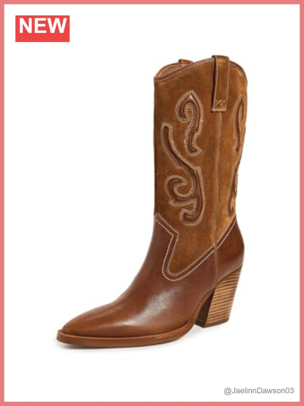 Free People Farrah Western Boots Suede Pointed Toe KneeHigh Stacked Heel